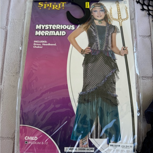 Spirit Mysterious Mermaid Costume in Black and Teal - Picture 2 of 8